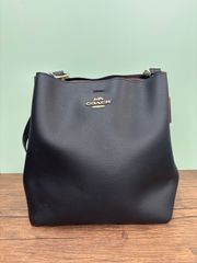美品✨コーチ ショルダーバッグ 2way ハドリー ホーボー シボ革