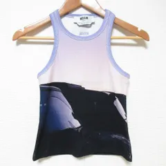 美品 24SS MSGM エムエスジーエム サンセット タンクトップ ノースリーブカットソー サイズXS パープル レディース 古着 中古 USEDのサムネイル