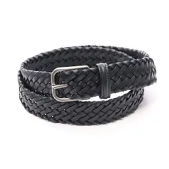 ジョルジオアルマーニ GIORGIO ARMANI ベルト レザー ベルト 編込みレザーベルト メンズ Used Aのサムネイル