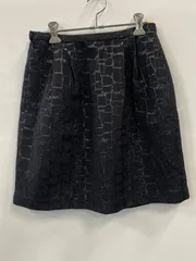 PC42⚫︎Spick&spanNoble⚫︎スピックアンドスパンノーブル⚫︎スカート⚫︎タイト⚫︎ラメ入り⚫︎クロコダイル柄⚫︎レディース⚫︎size38⚫︎黒⚫︎日本製のサムネイル