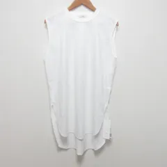 未使用 23SS ATON エイトン ラウンドヘムタンクトップ サイズ02 38 ホワイト  レディース 古着 中古 USEDのサムネイル