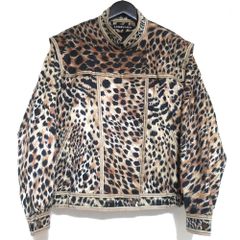 LEONARD レオナール、豹柄、ジャケット、ライナー付き、胸囲79〜87、 M