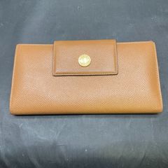 ブルガリ 二つ折り ロゴ刻印 本革レザー ビジネス 黒 極上美品 箱