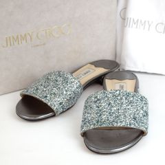 Jimmy Choo ジミーチュウ GALA フラット グリッター 36 - メルカリ
