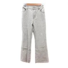 エヘカソポ サマンサモスモス ehka sopo SM2 デニムパンツ ジーンズ ワイド カットオフ F グレージュ /MNのサムネイル