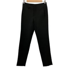 良品 alexanderwang アレキサンダーワン ボタンデザイン スリム トラウザーズパンツ 2 ブラック レディース 古着 中古 USED