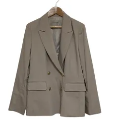 美品 24AW JUSGLITTY ジャスグリッティー ダブルブレストジャケット 44347020 サイズ1 ピンクベージュ レディース 古着 中古 USEDのサムネイル