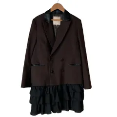 美品 25AW Apuweiser-riche アプワイザーリッシェ フリル レイヤード ジャケット 25340271 サイズ2 ブラウン レディース 古着 中古 USEDのサムネイル