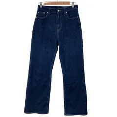 美品 24SS anuans アニュアンス ワイドレッグデニムパンツ ジーンズ 1524222085 サイズ2 インディゴ レディース 古着 中古 USEDのサムネイル