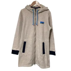 美品 patagonia パタゴニア Woolly Fleece Parka ロング ニットパーカー フーディ 26920 サイズS ベージュ レディース 古着 中古 USEDのサムネイル