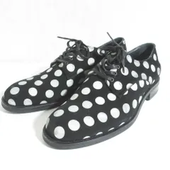 美品 UNITED ARROWS ユナイテッドアローズ ドット柄 スエードレザー オックスフォードシューズ UA152 サイズ41 26.0cm程度 ブラック メンズ 古着 中古 USEDのサムネイル