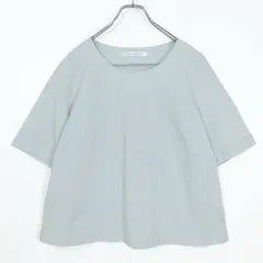 【美品】ミントブリーズ★半袖 カットソー Aライン 後ろ切替 大きいサイズ3L ライトグレー系 ｚ21123のサムネイル