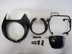 Rebel250 2020- / Rebel500 2017-2019 2020- レブル ウインドシールド Dタイプ 黒艶なしのサムネイル
