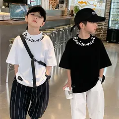 キッズ 子供服 Tシャツ カジュアル 未使用 トップス 半袖 夏 キッズtシャツ ティーシャツ ティシャツ 丸首 男の子 男の子服 男の子夏服 キッズ服 子ども服 ゆったり 可愛い ジュニア 薄手xkxiaoz426