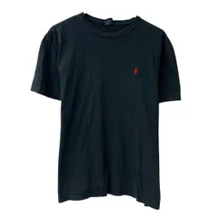 90s Polo by Ralph Lauren 半袖 ロゴTシャツ M ブラック ポロラルフローレン プルオーバー 90年代 ポニー刺繍 カットソー 夏物 a806-6180のサムネイル