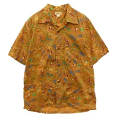 The REAL McCOY'S ザリアルマッコイズ MS21002 COTTON HAWAIIAN SHIRT / FLYING TIGERS コットン ハワイアン シャツ フライングタイガー 半袖 シャツ ライトブラウン系 15【美品】【中古】のサムネイル