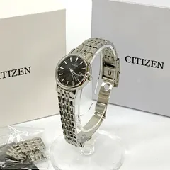 CITIZEN 腕時計 シチズン コレクション Eco-Drive エコ・ドライブ EW1580-50G 美品 ペアモデル レディース シルバー 服飾小物 DF18751■