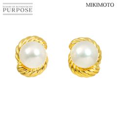 MIKIMOTO ゴールドパールダイヤ付きスタッド2wayピアス - メルカリ