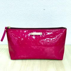 【ケイトスペードKate spade NEWYORK】⚫︎エナメルポーチ ドット×スペード柄 ピンク ⭐︎
