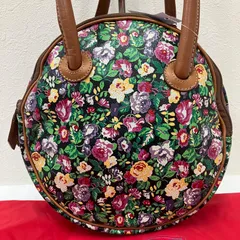 4365　KENZO　ケンゾー　トートバッグ　ハンドバッグ　サークル型　丸型　レディース　花柄　フラワーのサムネイル