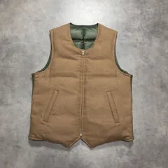 GQ5907◇AURALEE : リバーシブル キャメルダウンベスト A5AV02CF◇4◇カーキ ベージュ オーラリーのサムネイル