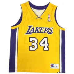 90年代 Champion チャンピオン NBA ロサンゼルス・レイカーズ ユニフォーム プロチーム バスケ(メンズ M)中古 古着 Y3530のサムネイル