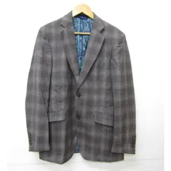 ETRO エトロ ウール ジャケット チェック柄 シルク スーツ ペイズリー★FG7998のサムネイル