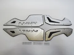 NMAX nmax n-max 2021-2024 アルミ CNC ステップボード 銀 Bタイプのサムネイル