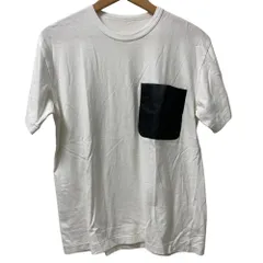 美品 BLACK COMME des GARCONS ブラックコムデギャルソン 半袖 クルーネック ポケット Tシャツ カットソー 1l-T006 XL ホワイト メンズ レディース 古着 中古 USEDのサムネイル