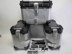 V-STROM 650 V-ストローム650XT 2017- サイドキャリア＆サイドBOX-B&リアBOX-B 5点セット黒銀のサムネイル