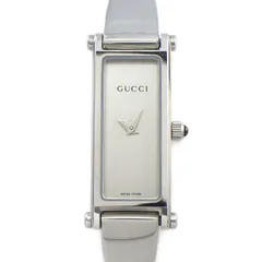グッチ GUCCI 腕時計 ブレスウォッチ 1500L レクタンギュラー ヘアライン仕上げ シルバー文字盤 SS クオーツアナログ 【中古】のサムネイル