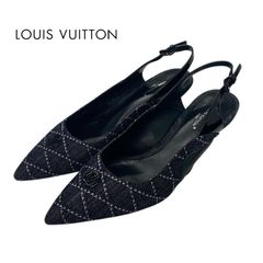 LOUIS VUITTON デニム フラットシューズ - メルカリ