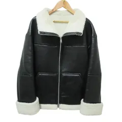 23AW HELIOPOLE エリオポール エコムートン ジャケット ブルゾン ブラック レディース 古着 中古 USEDのサムネイル