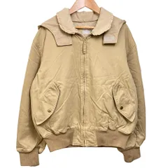 良品 KANEKO ISAO カネコイサオ フード付き ジップアップ MA-1 ジャケット ベージュ レディース 古着 中古 USEDのサムネイル