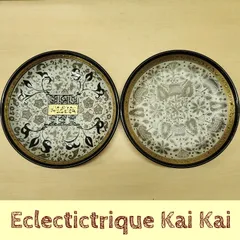 Eclectique kai kai 飾り皿 2枚セット オリエンタルデザイン プレート インテリア 和モダンのサムネイル