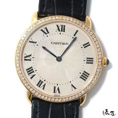 カルティエ K18/SS タンクフランセーズ SM ダイヤ 極美品 レディース