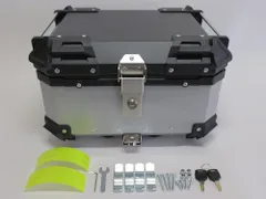 NMAX n-max 125 155 2016-2020 新型 リアキャリア 純正タイプ Bタイプ ＆ 28Lリアボックス 黒銀のサムネイル