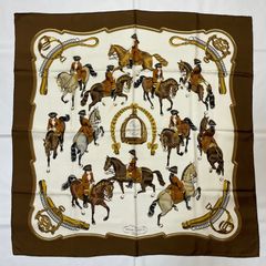 HERMES エルメス スカーフ カレ90 乗馬風景 - メルカリ