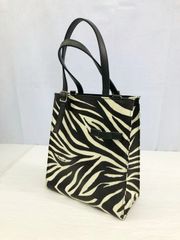 新品・日本未発売】ハルパーン トートバッグ S ゼブラ柄ラメ ハロッズ 