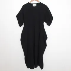 良品 nagonstans ナゴンスタンス サイロ天竺Cube dress キューブドレス ロングワンピース 470FS883-0950 サイズM ブラック レディース 古着 中古 USEDのサムネイル