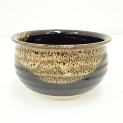 茶道具】備前焼 陶峰窯（木村陶峰）建水 在銘 骨董品 長期保管品