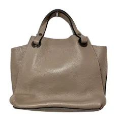 美品 RIPANI リパーニ レザー 2way ショルダーバッグ ハンドバッグ ベージュ レディース 古着 中古 USEDのサムネイル