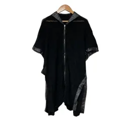 美品 BALMAIN バルマン ショートスリーブ メッシュ ジップ カーディガン フーディ ブラック  レディース 古着 中古 USEDのサムネイル