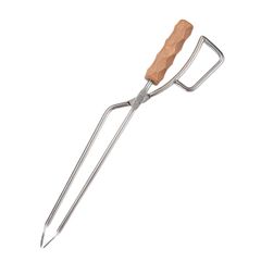 RODGERS RGOD-TONGS-SV 장작 가위 파이어 플레이 스톤 숯 가위 BBQ 집게 바베큐 용 벽난로기구 캠프 도구 스테인레스 화재 가위