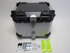 アルミトップケース 36L リアボックス ツーリング ボックス 汎用 黒銀のサムネイル