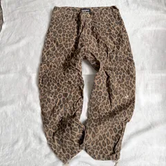 中古　ゴッドセレクショントリプルエックス　GODSELECTION XXX カーゴパンツ　ワークパンツ　ドローコード　アニマル柄　ヒョウ柄のサムネイル