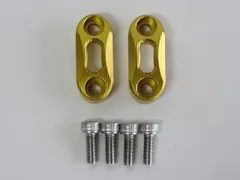 PCX用 ハンドルバークランプ ハンドルバーライザーハンドルバークリップ 22mm オートバイ修理部品 金【代引不可】のサムネイル