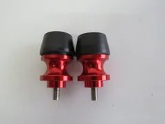 汎用 アルミ CNC オートバイ アクセサリー スイングアーム スプールスライダー スタンドスクリューボルト M6 赤【代引不可】のサムネイル