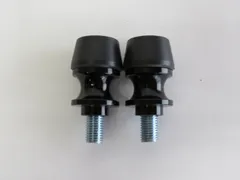 汎用 アルミ CNC オートバイ アクセサリー スイングアーム スプールスライダー スタンドスクリューボルト M10 黒【代引不可】のサムネイル