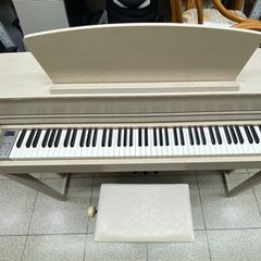 SAO様専用 YAMAHA CLP-745 ホワイト電子ピアノ 椅子付き - メルカリ
